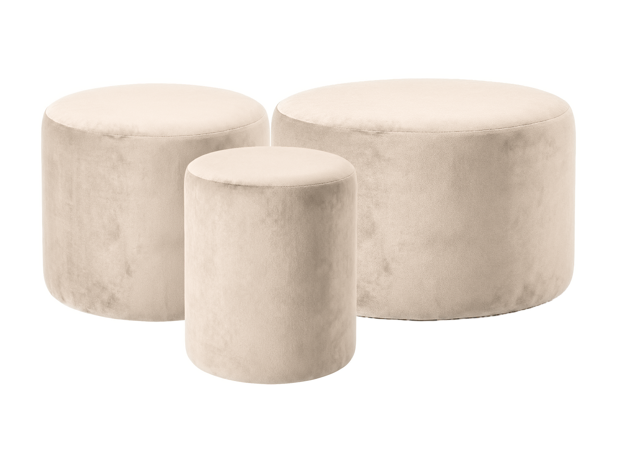 Набор пуфиков разноразмерных